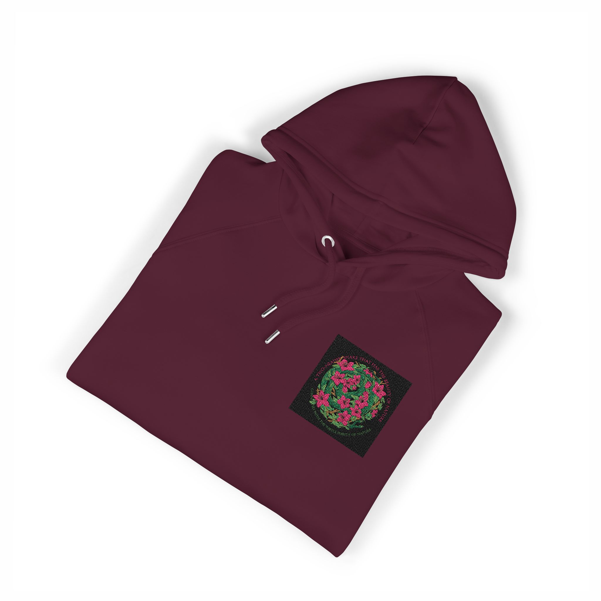 Two Headed Snake With Text Illustration Unisex Eco Raglan Hoodie Embroidery - Image 23