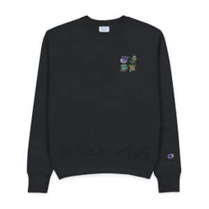 Hand Drawn Flat Design Ecology Badges 2 Mens Champion Crewneck Sweatshirt