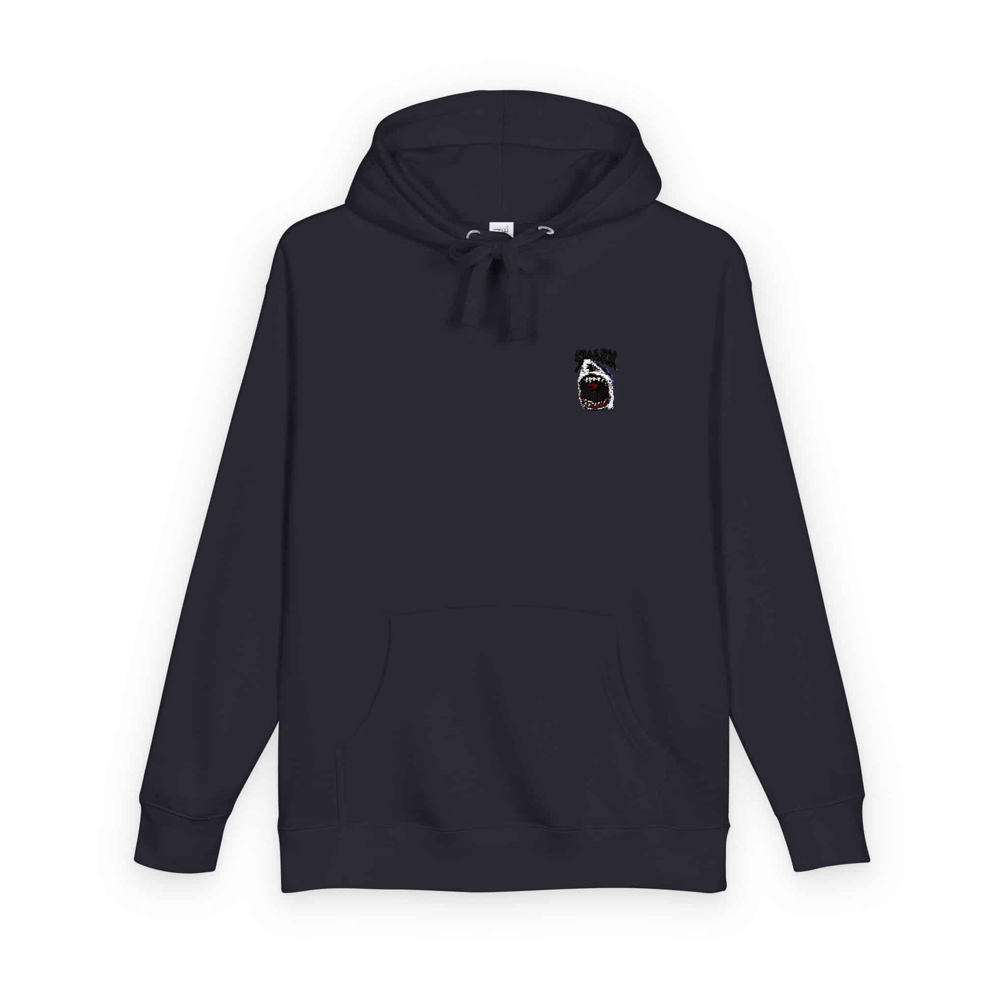 Wild Shark Illustration With Sharp Teeth Unisex Fleece Hoodie - Image 22