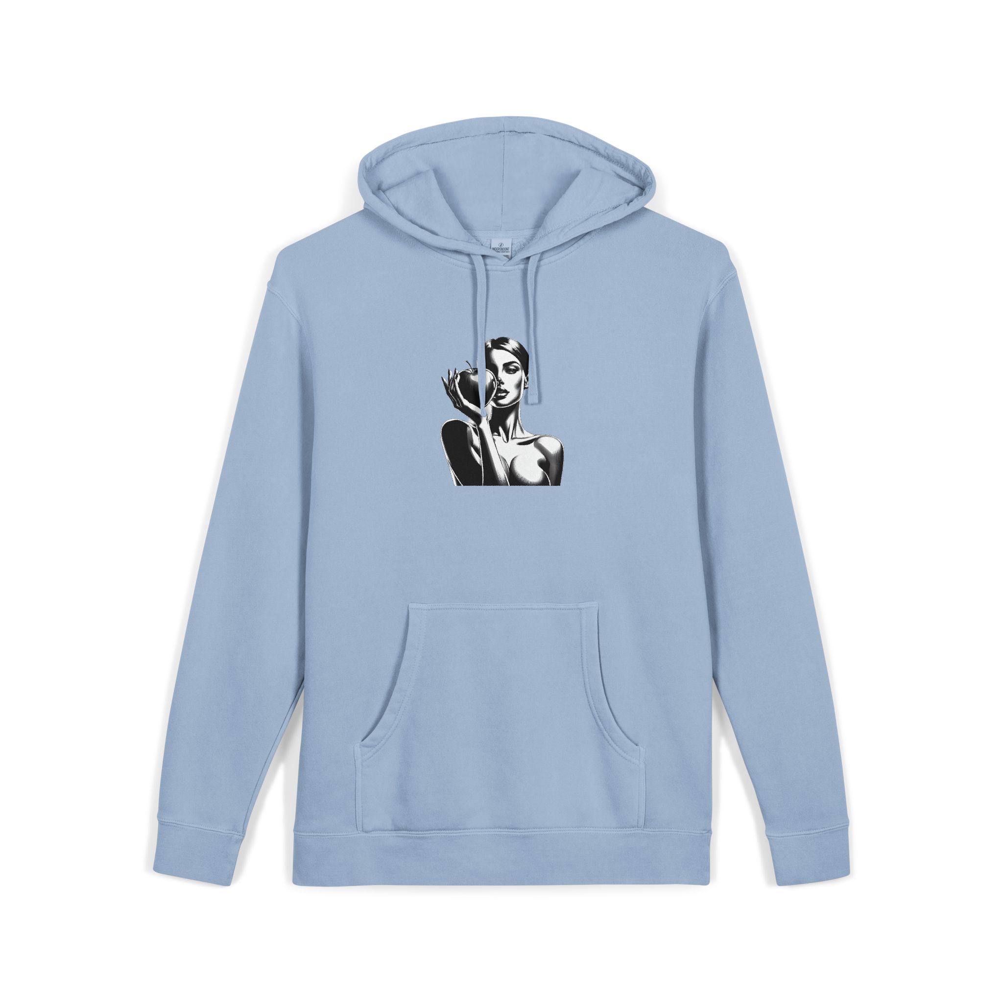 Woman Apple 181409 Unisex Pigment Dyed Hoodie Embroidery - Image 19