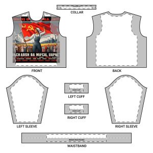 Workers of the World Mens Crewneck Long Sleeve Sweatshirt Aop
