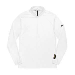 Waiting Slogan With Cartoon Labrador Retriever Dog Illustration Adidas Quarter Zip Pullover Embroidery