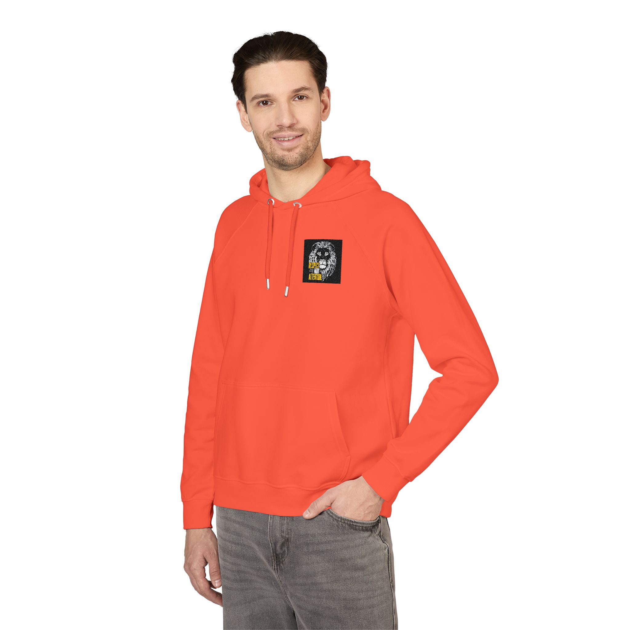 Seek Respect Not Attention Unisex Eco Raglan Hoodie Embroidery - Image 8