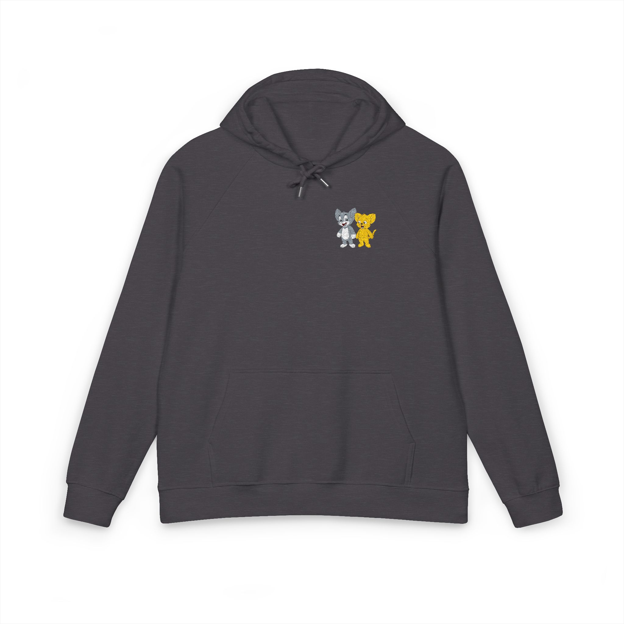 Tom and Jerry Unisex Eco Raglan Hoodie Embroidery - Image 9