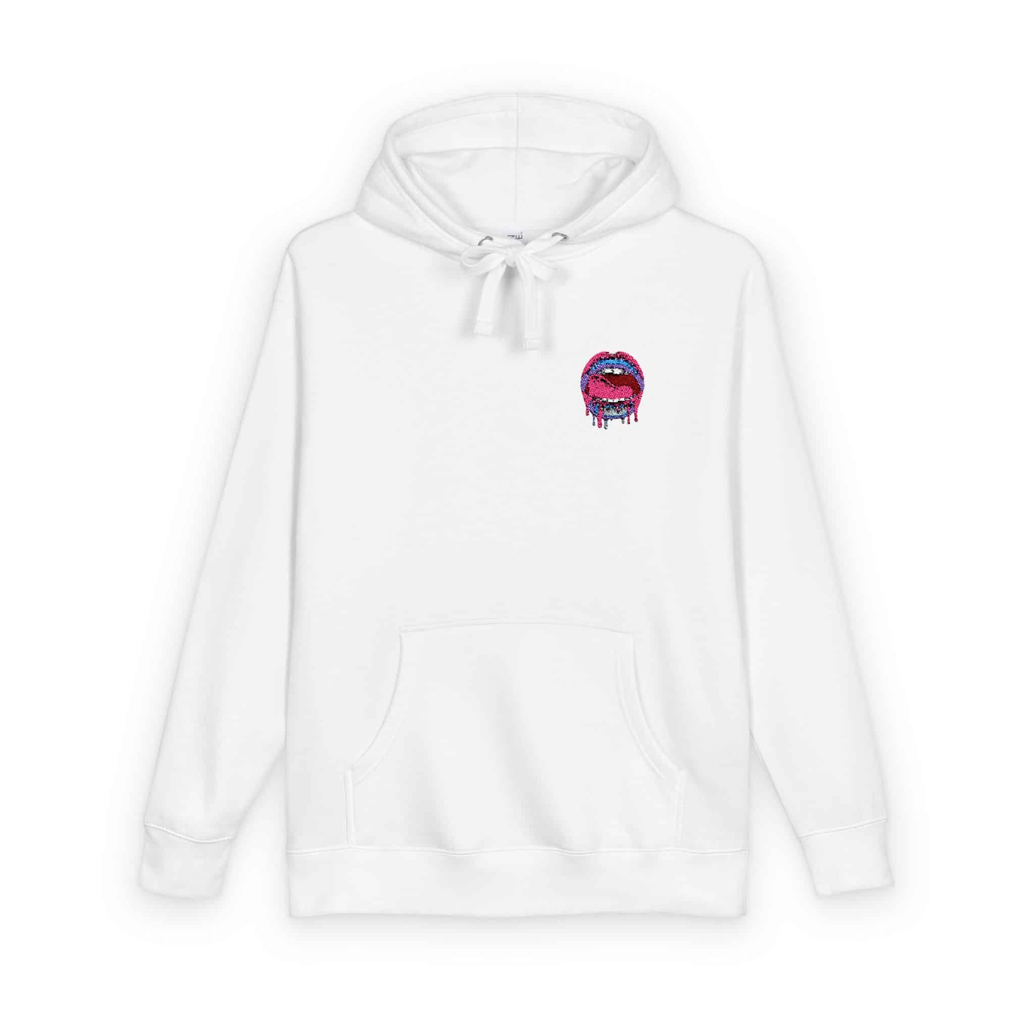 Sexy Lips V11 Unisex Fleece Hoodie - Image 2
