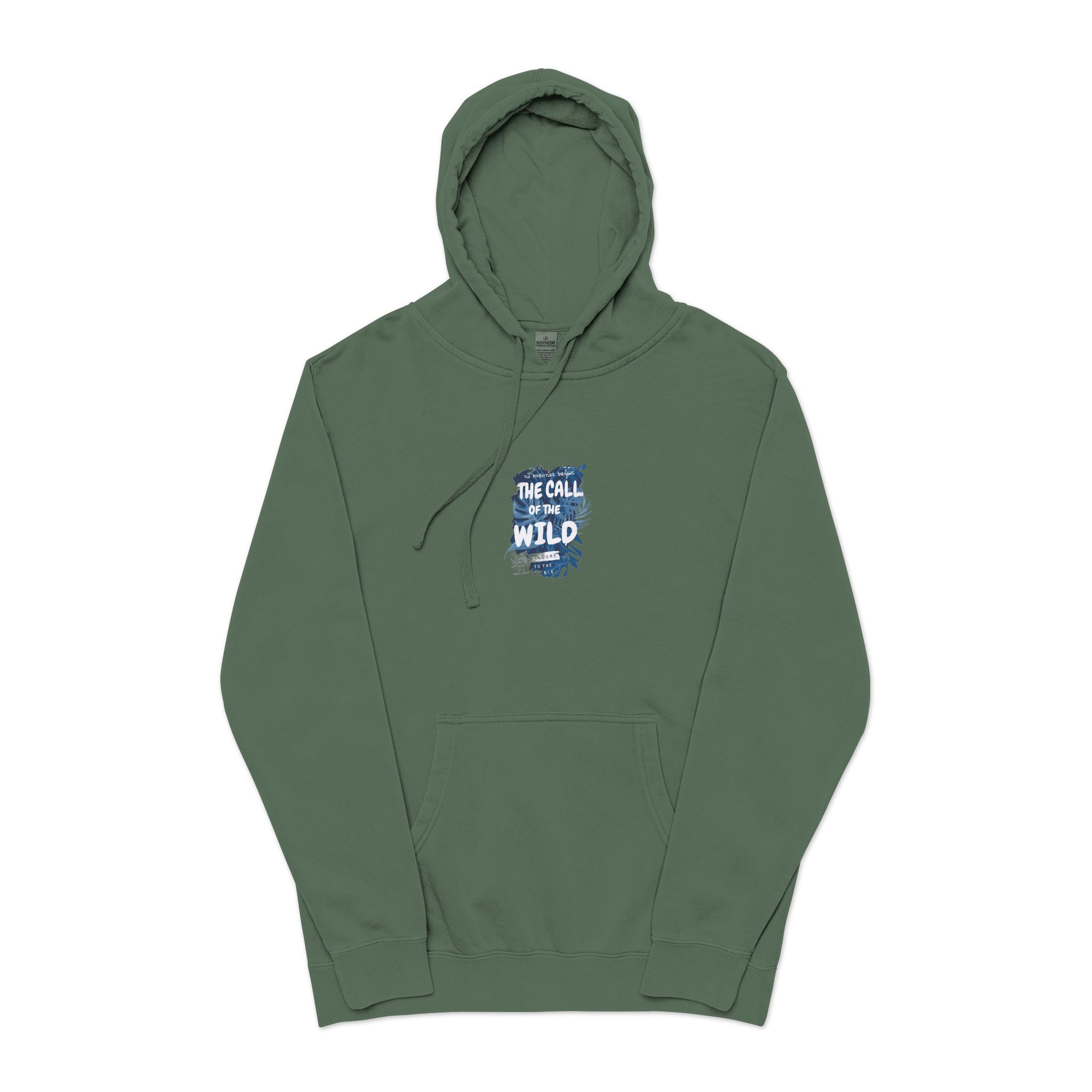 The Call of the Wild Unisex Pigment Dyed Hoodie Embroidery - Image 13