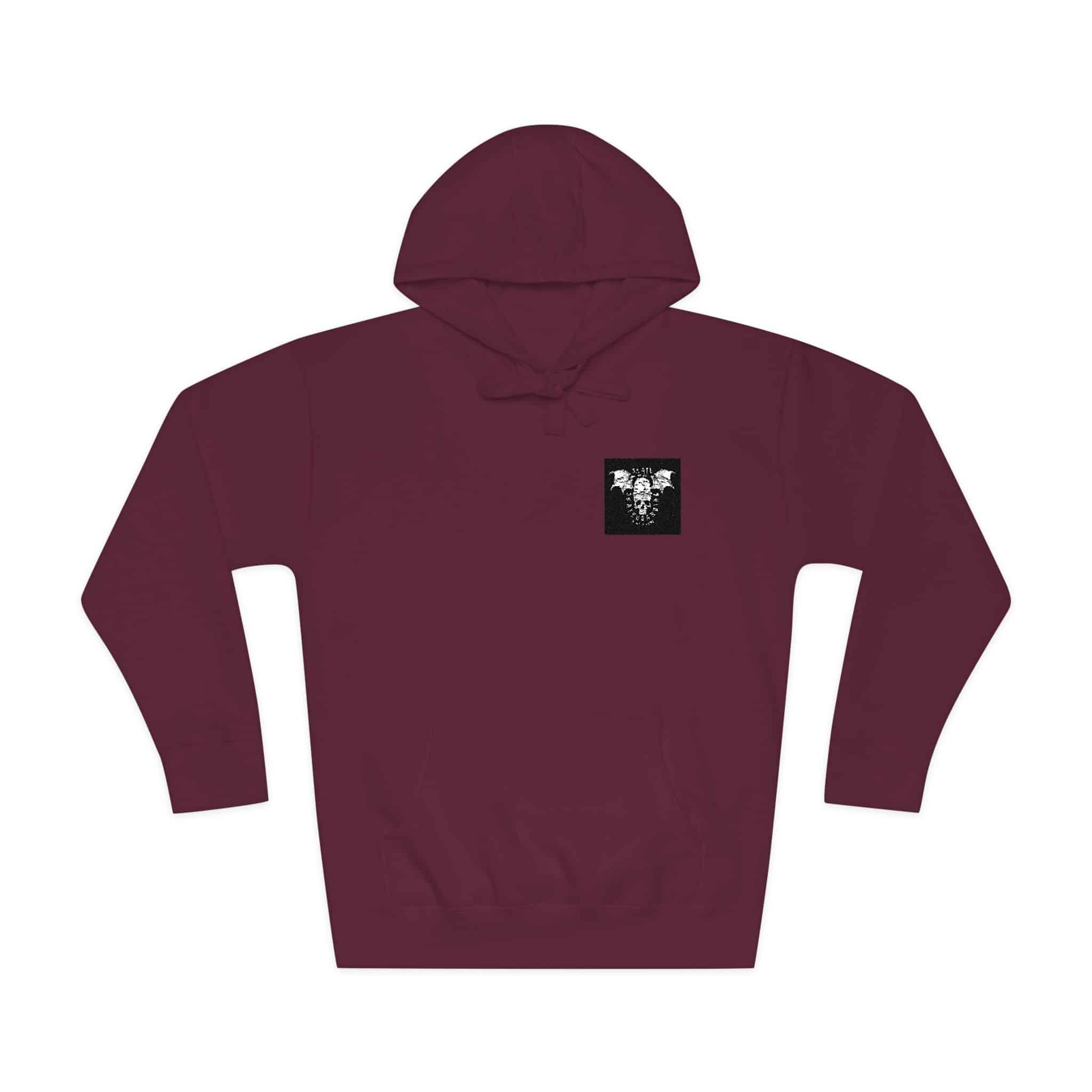Vintage White Skateboarding Logo Unisex Fleece Hoodie - Image 29