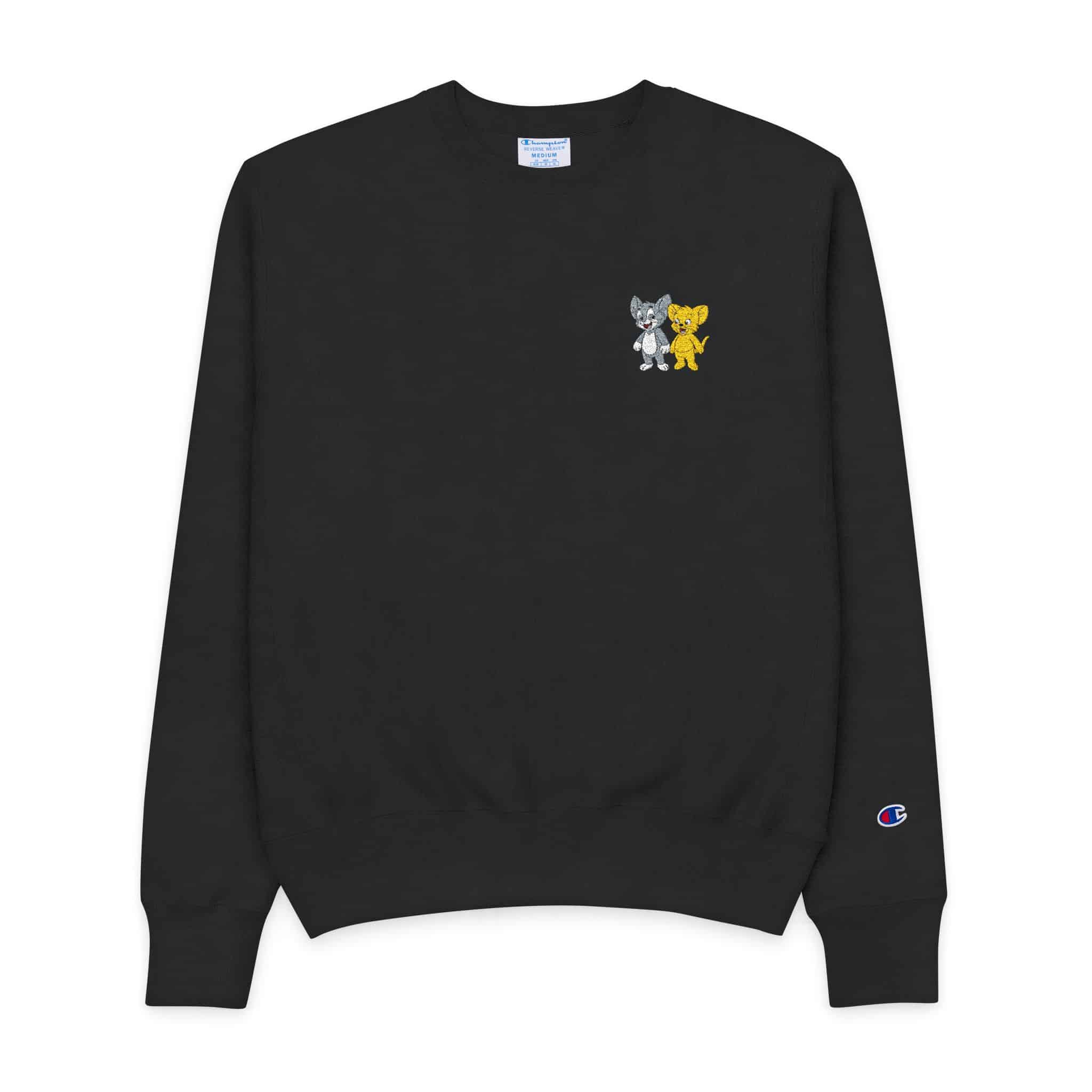Tom and Jerry Mens Champion Crewneck Sweatshirt