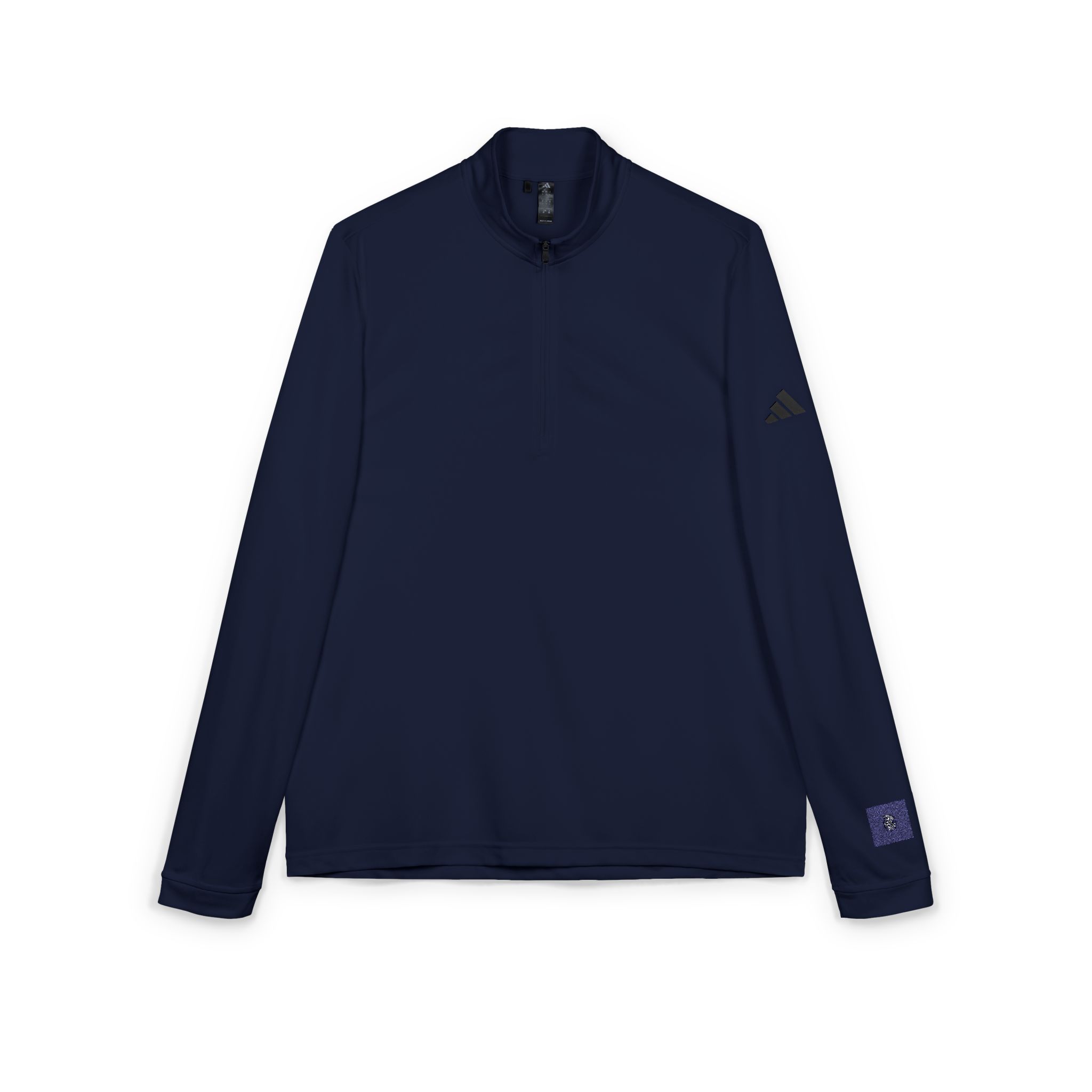 Zeus Logo Design Vector Illustration Adidas Quarter Zip Pullover Embroidery - Image 11