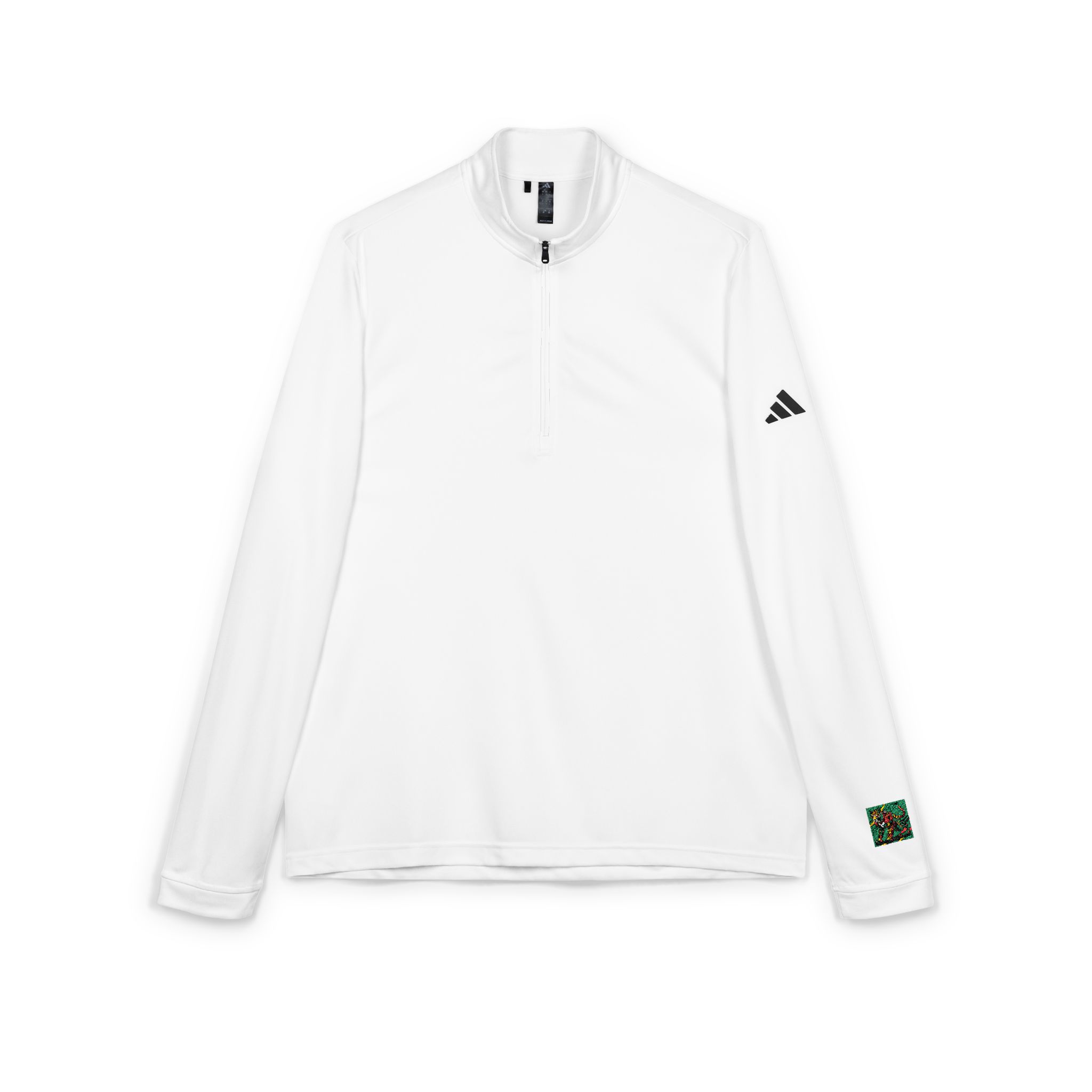 Drawing Cat With Red Tail Adidas Quarter Zip Pullover Embroidery - Image 3