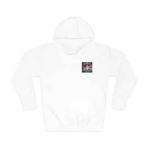 White Ghost With Pink Umbrella Lightning Bolt Unisex Fleece Hoodie