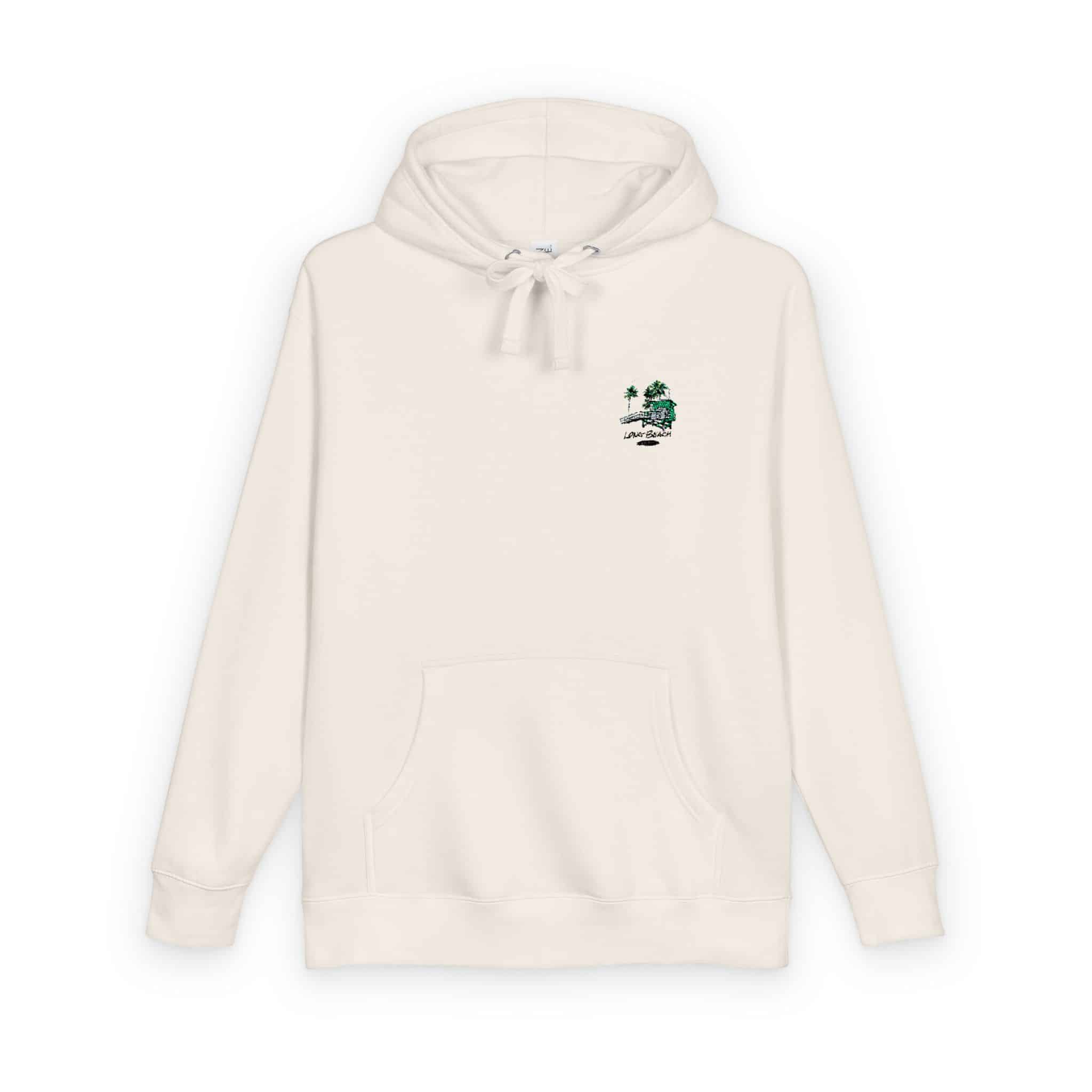 Long Beach California Unisex Fleece Hoodie - Image 6