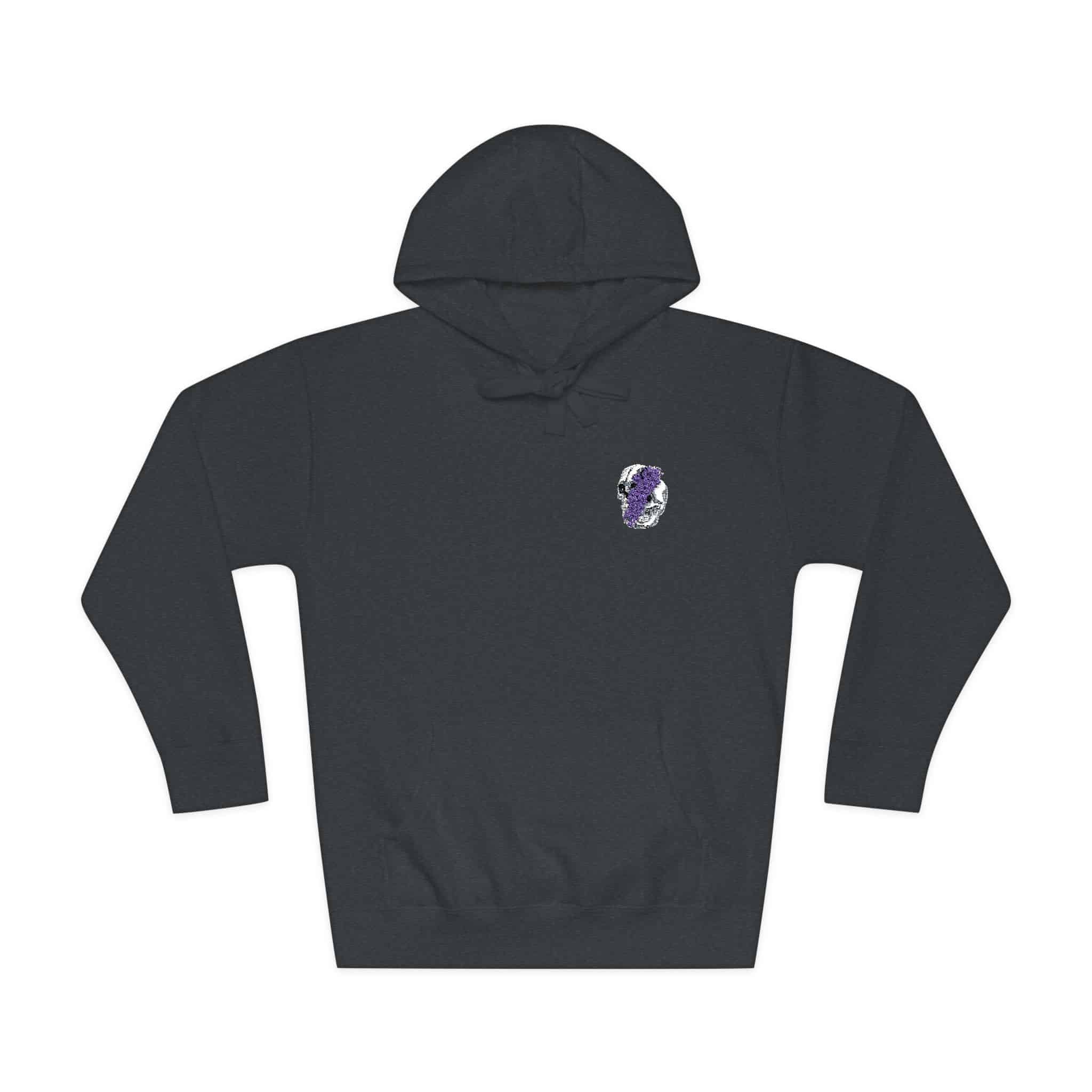 Ilustracion Floral Craneo Unisex Fleece Hoodie - Image 25