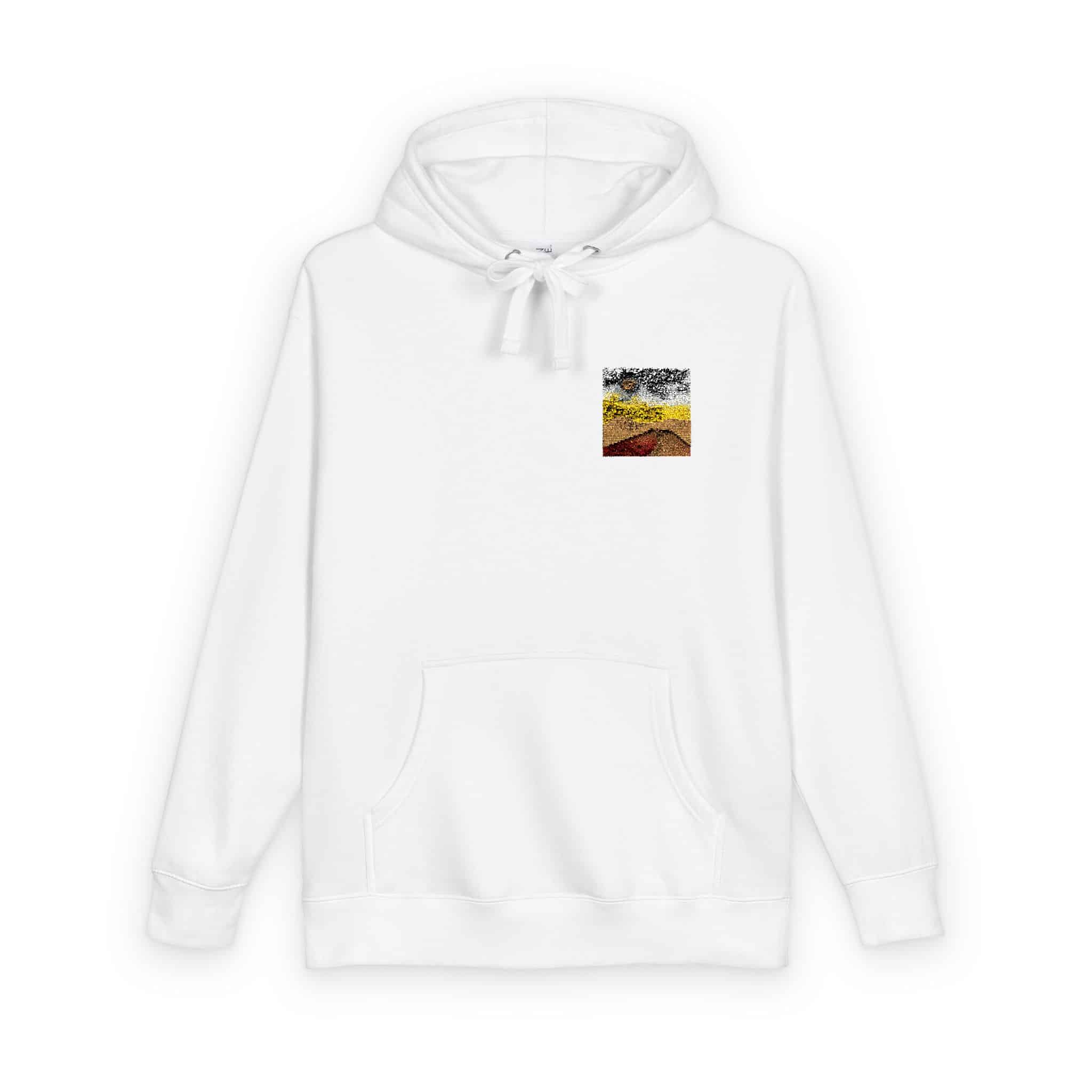 Dreamy Motivational Card Template Social Media Landscape Unisex Fleece Hoodie - Image 2