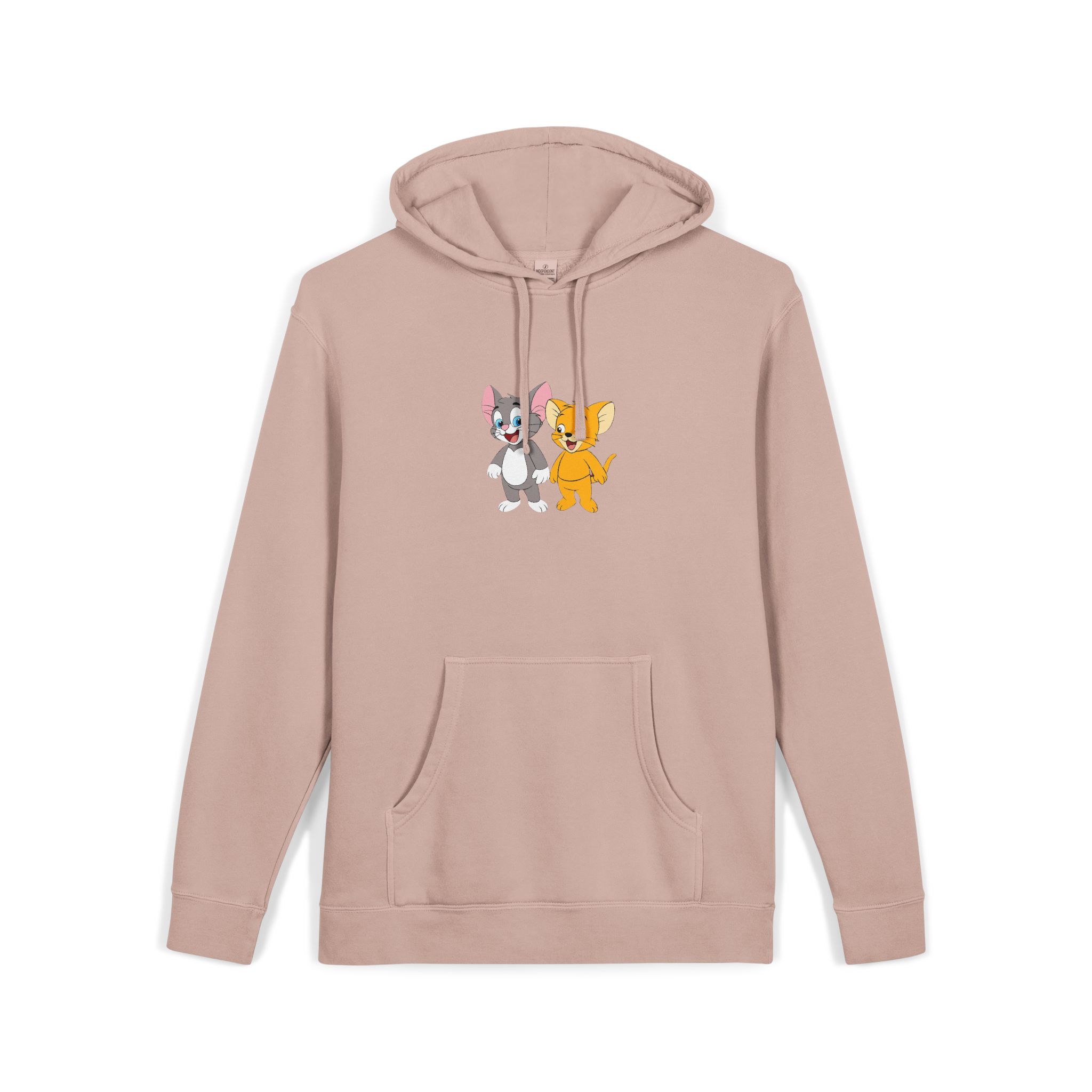 Tom and Jerry Unisex Pigment Dyed Hoodie Embroidery - Image 3