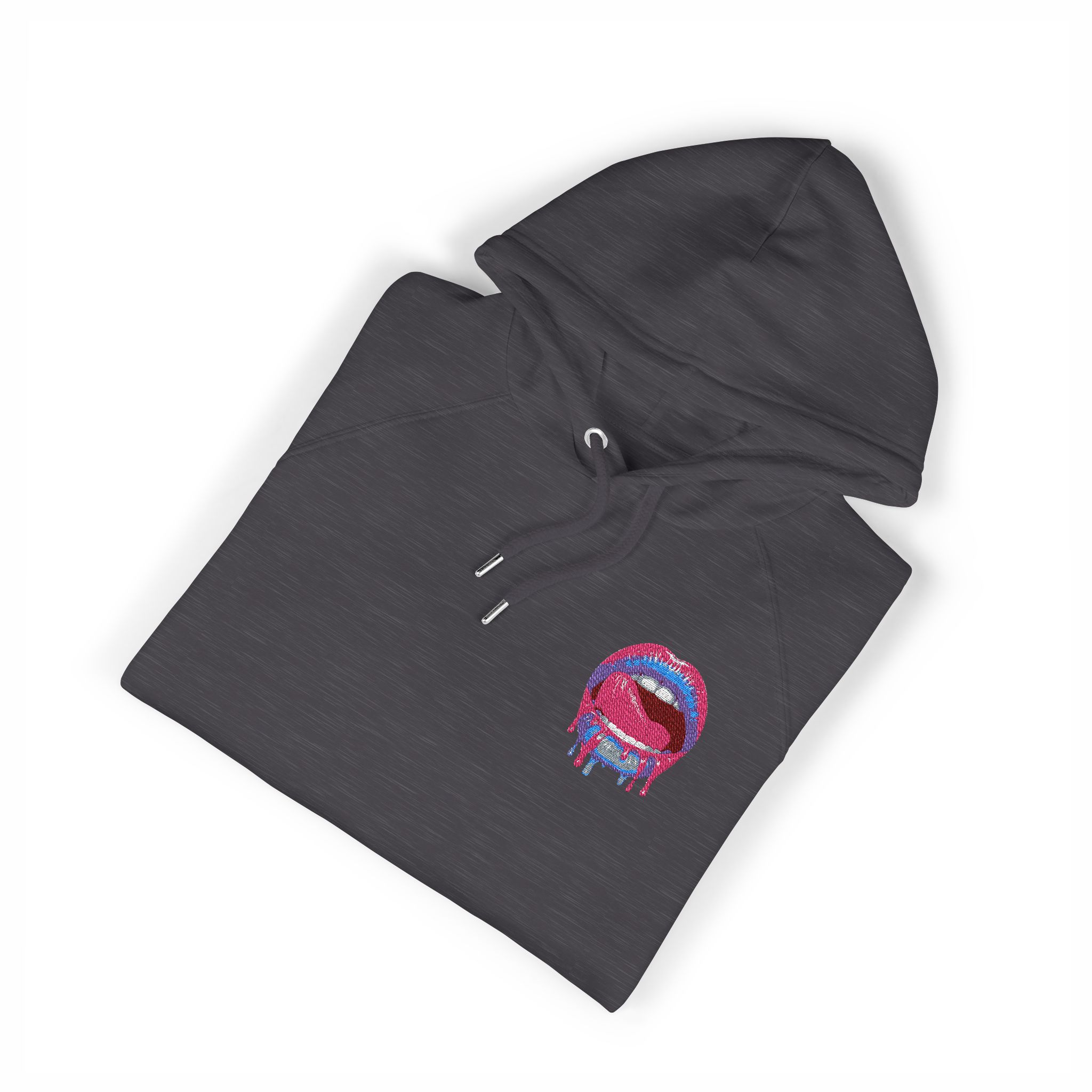Sexy Lips V11 Unisex Eco Raglan Hoodie Embroidery - Image 11