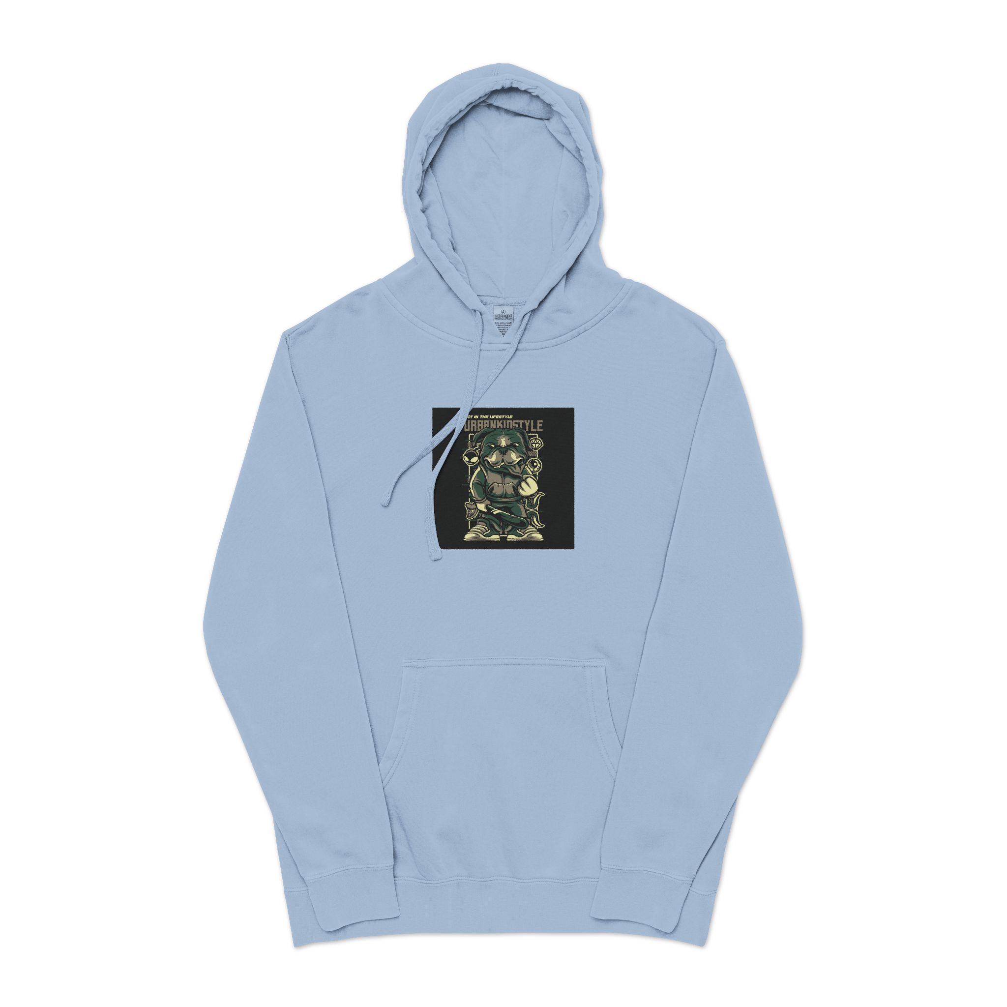 Urbankidstyle Unisex Pigment Dyed Hoodie Embroidery - Image 17