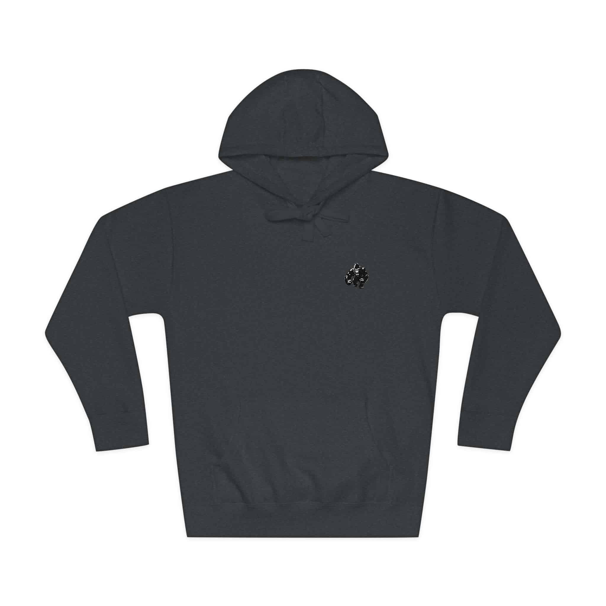 Powerful Gorilla Mascot Vector Illustration Gorilla Mascot Gorilla Vector Silhouettes (1) Unisex Fleece Hoodie - Image 25