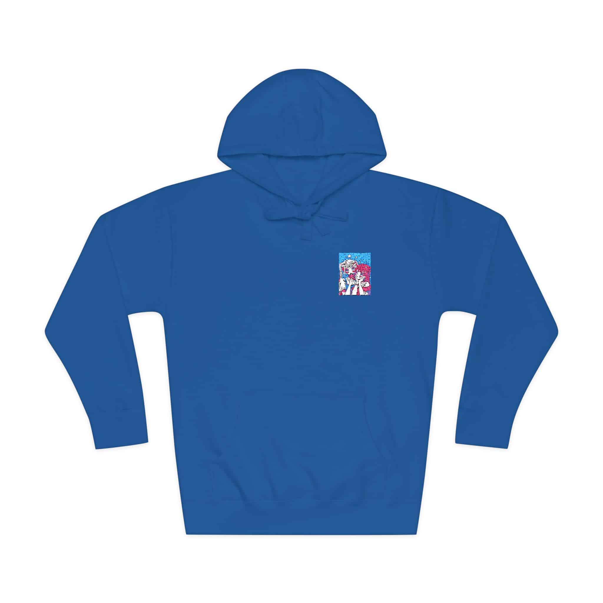 Portrait Anime Character With Stars (2) Unisex Fleece Hoodie - Image 17