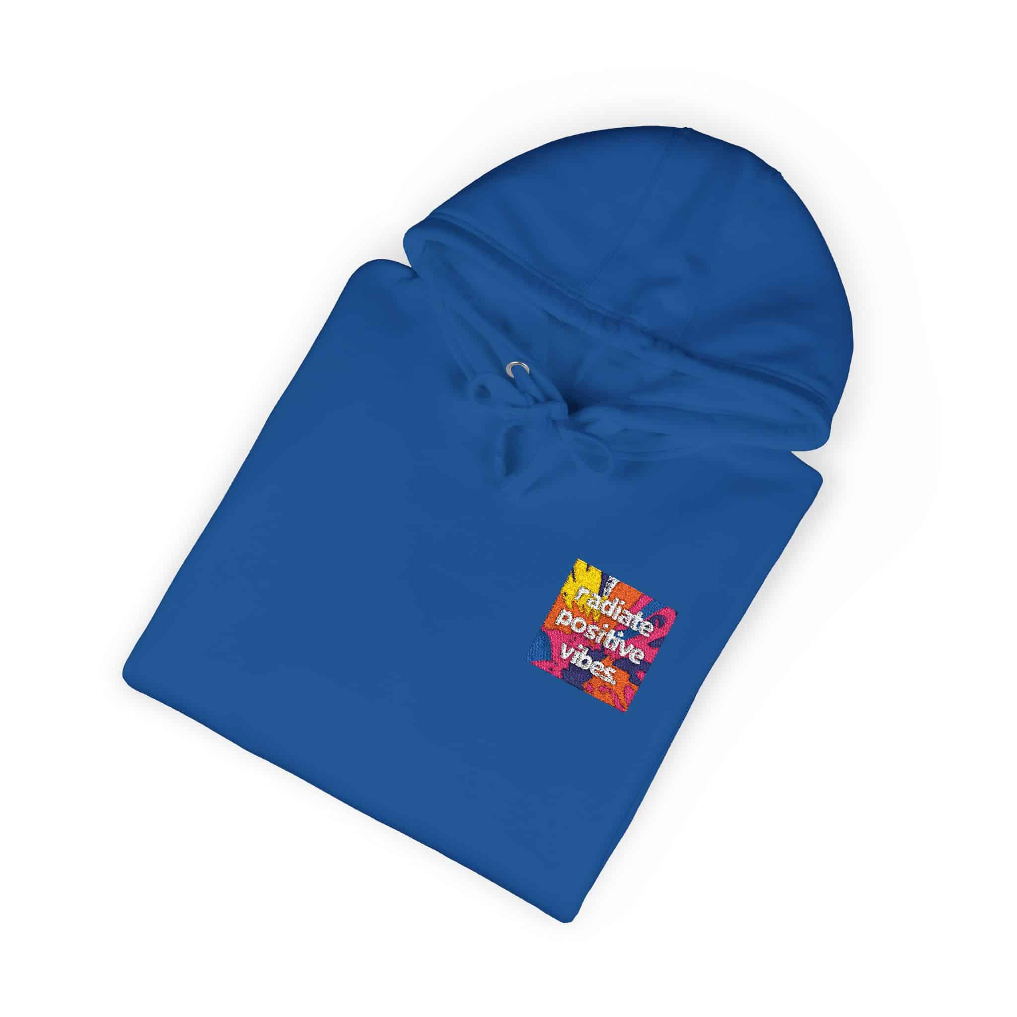 Radiate Positive Vibes Colorful Background Text Tshirt Design Motivational Quote Typography Unisex Fleece Hoodie - Image 20