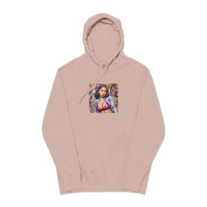 Porn Star V5 Unisex Pigment Dyed Hoodie Embroidery