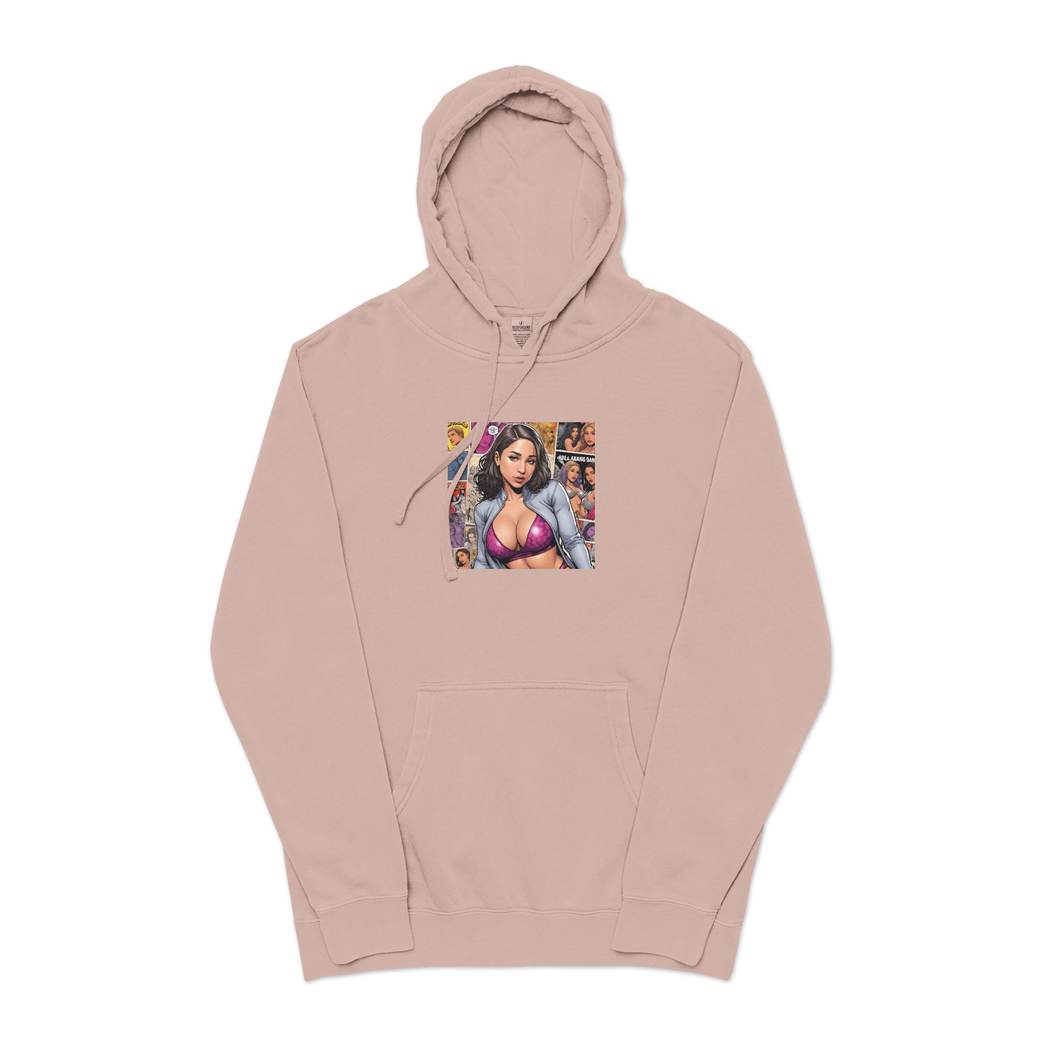 Porn Star V5 Unisex Pigment Dyed Hoodie Embroidery