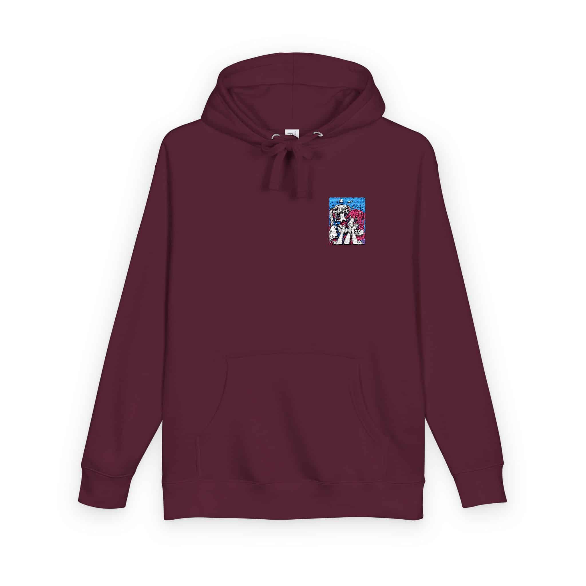 Portrait Anime Character With Stars (2) Unisex Fleece Hoodie - Image 30