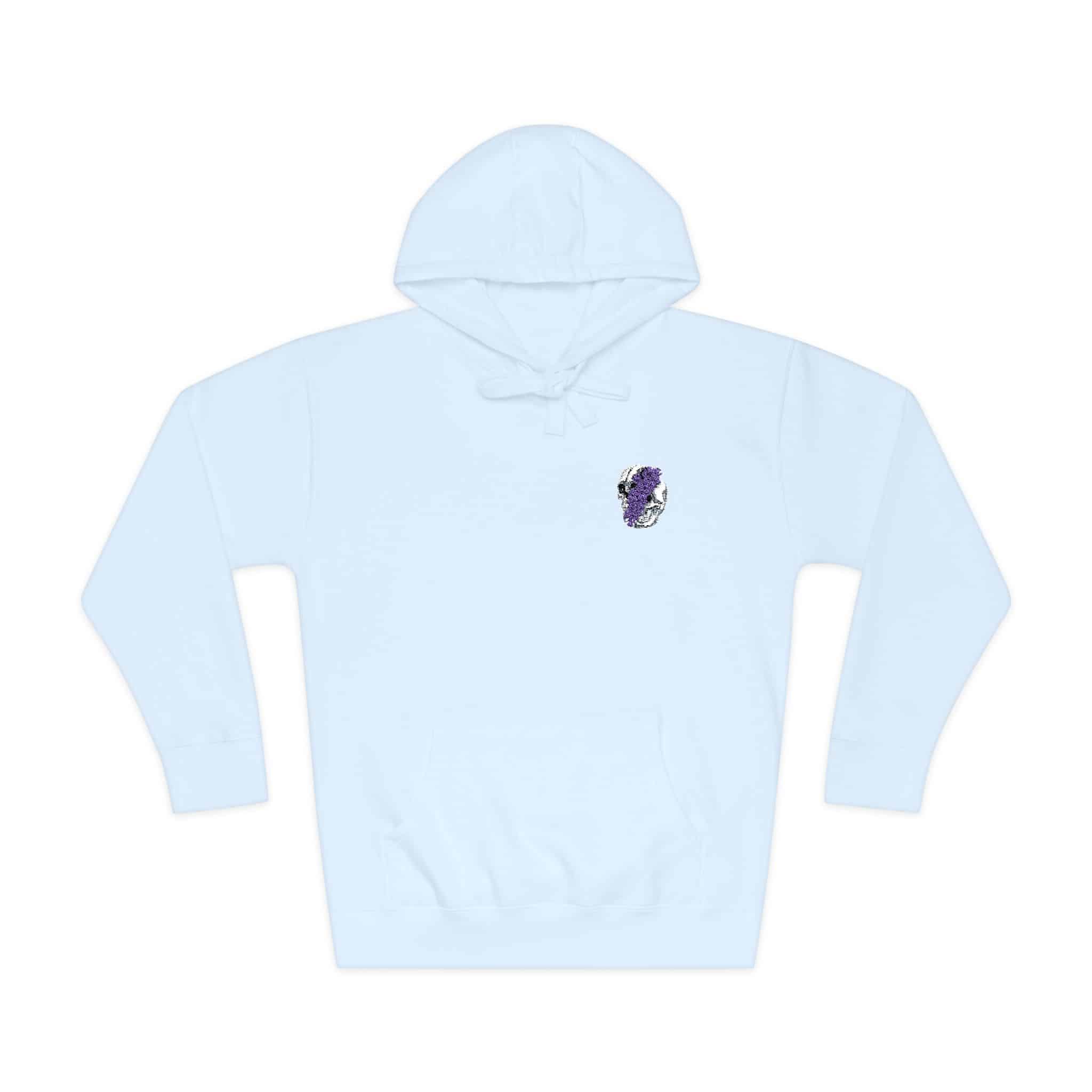 Ilustracion Floral Craneo Unisex Fleece Hoodie - Image 9