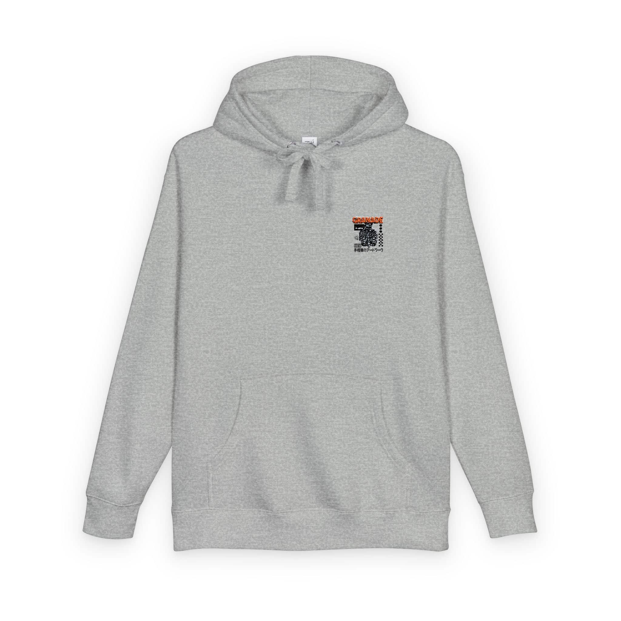 Bone Grenade Shirt Design Vector Unisex Fleece Hoodie - Image 14