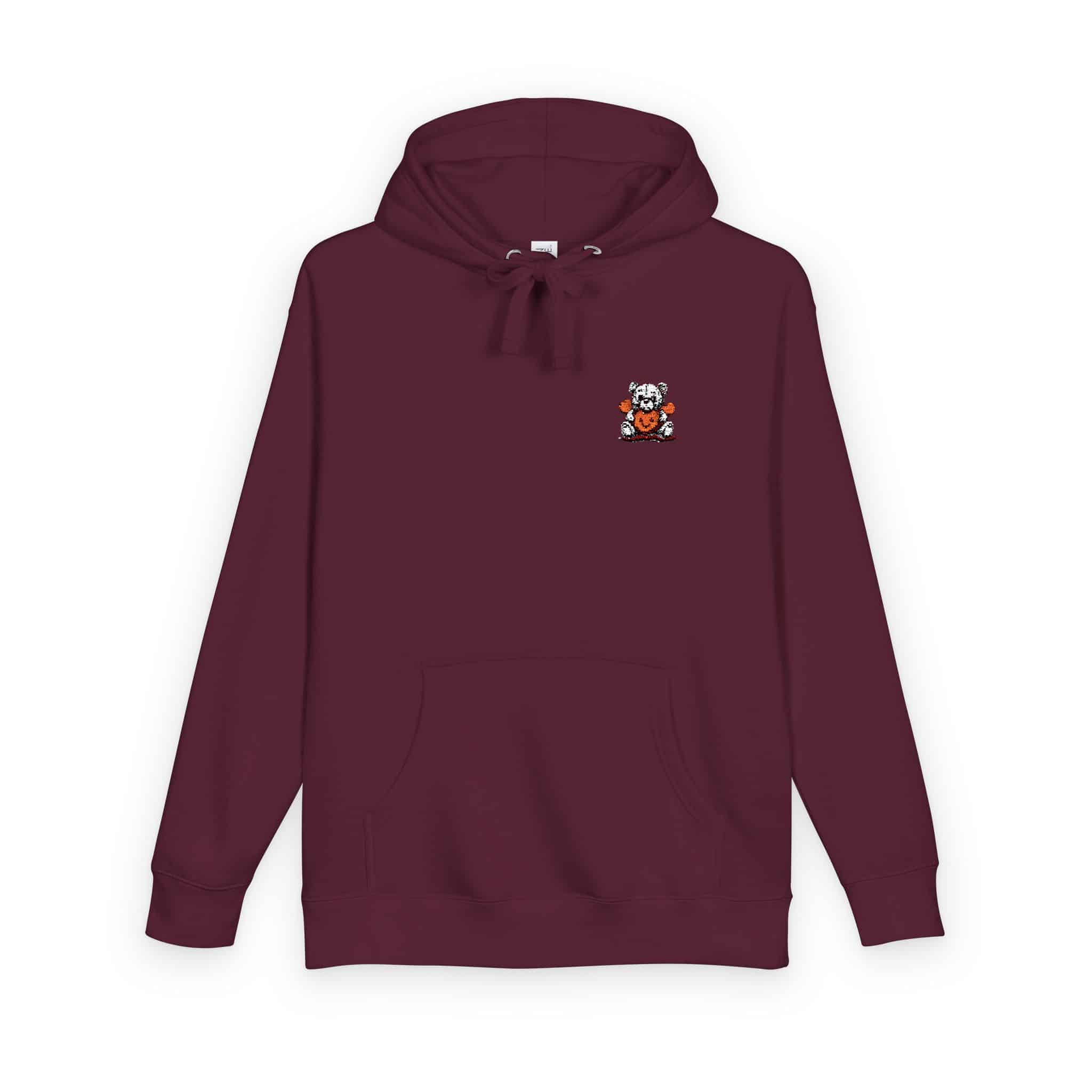 Cute Teddy Bear Unisex Fleece Hoodie - Image 30